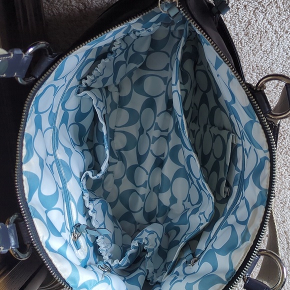 COACH LEATHERWARE HAMPTON 11748 MULTIPURPOSE TOTE SHOULDER BABY BAG - Picture 3 of 6